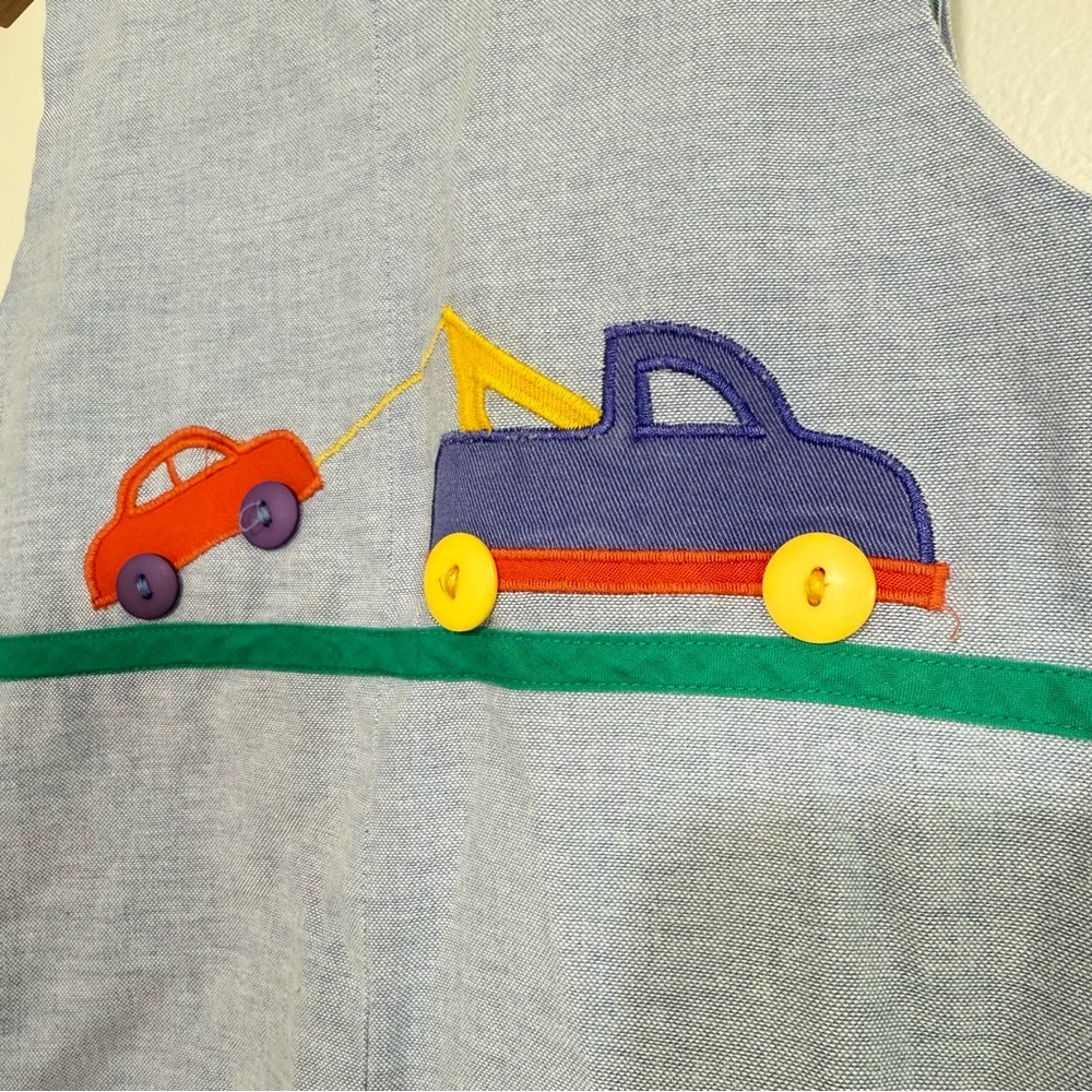 Vintage mulberry street embroidered reversible soccer/car Jon Jon - 4t - Picture 4 of 7